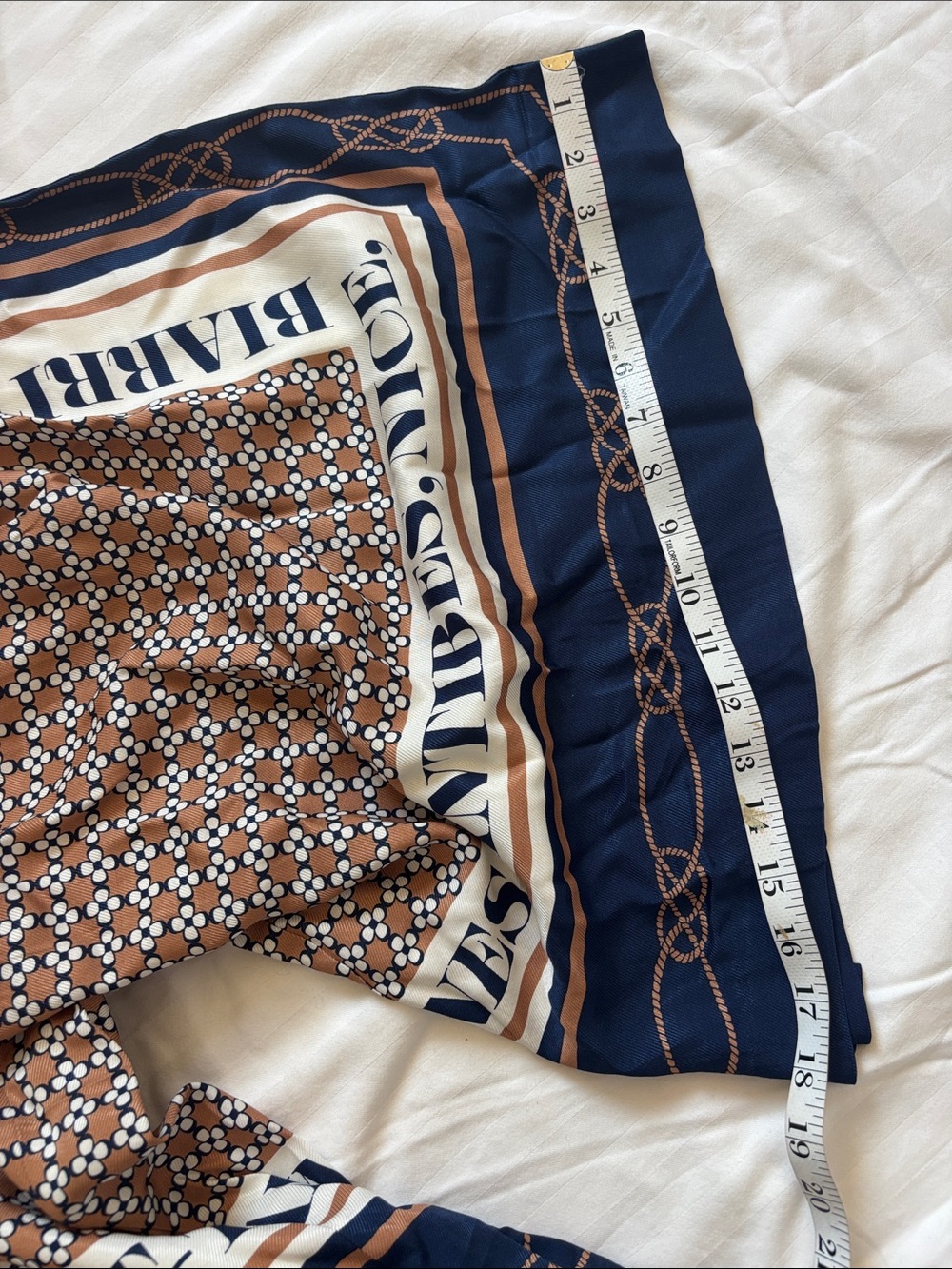 Maeve Printed PLEATED A-LINE CULOTTES, Sz L, Color: Neautral 🛥️ ⚓️🪝 - Picture 11 of 11
